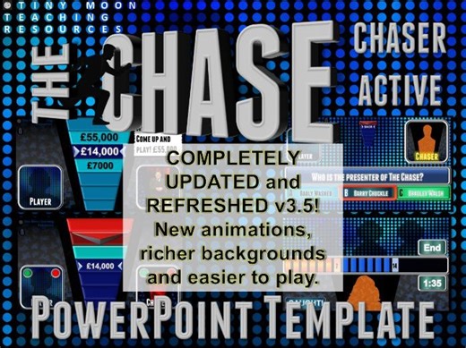 The Chase Customisable PowerPoint Template UPDATED v3.5! CHASER ACTIVE VERSION | Teaching Resources