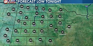 Sunny today but a freeze on the way, cool temperatures sticking around