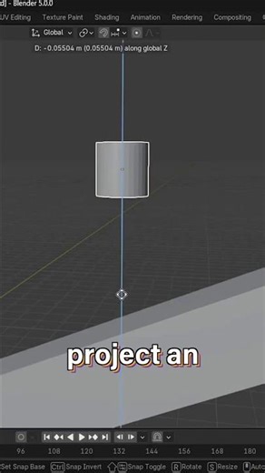How to project an object onto a curved surface in Blender