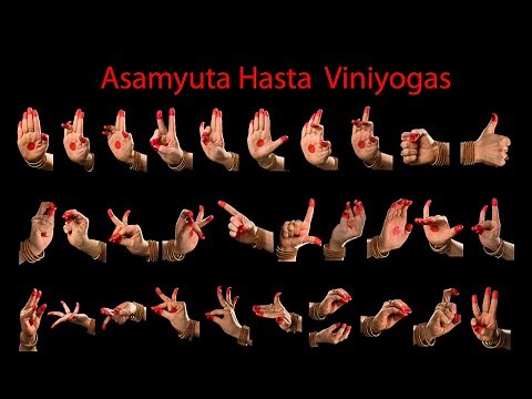 Asamyuta Hasta Viniyogas [Single Hand Gestures Shlokas] I Bharatanatyam