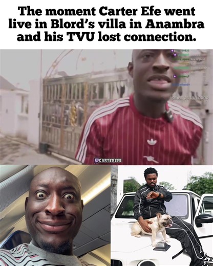 Carter Efe's Live Connection Failure at Blord's Villa