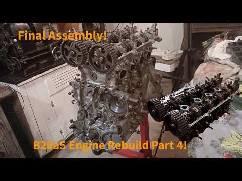 Cylinder Head Assembly! 3rd Gen Honda Prelude!B20a5 Engine Build Part 4! 