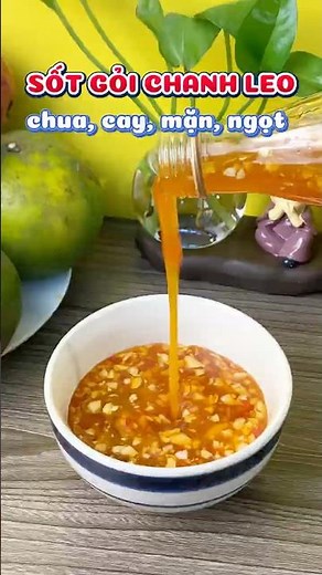 Cách làm nước sốt chanh leo (chanh dây) trộn gỏi tại nhà siêu đơn giản mà siêu ngon #sottrongoi