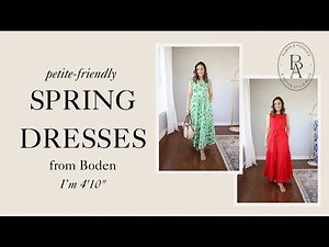 Petite-Friendly Spring Dresses from Boden