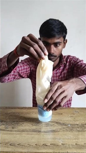 Reaction b/n tezab and washing powder #experiment