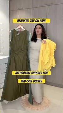 REALISTIC TRY ON HAUL, AFFORDABLE DRESSES FOR MID-SIZE BODIES & BIG CHESTS #ShopWithAC