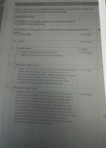 AESEAREH CIRWOF 41 TERM I 2074Write a research and investigat... | Filo