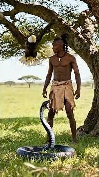🔥 King Cobra Bites Tribal Warrior | Eagle & Gorilla Rush to Help