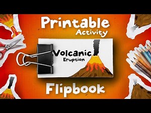 Volcanic Eruption Activity Flipbook🌋 | Geography Activity Material | Montessori Printable