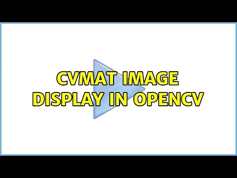 cvMat image display in OpenCV