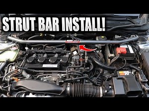 How to INSTALL a STRUT BAR on your 10th Gen Honda Civic! (DC Sports Strut Tower Bar)