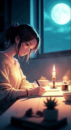 Candlelit LoFi Girl 🕯️🌙 | Late Night Reading Ambience