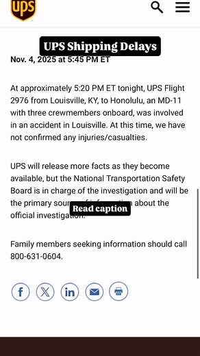 #incaseyoudidntknow yesterday a UPS cargo plane crashed with multiple fatalities. 🥺 I do multiple UPS drop offs a week so keep a close eye on your tracking as I expect some deliveries maybe delayed. Sending thoughts and prayers to everyone involved 💚 | Fabyoulife