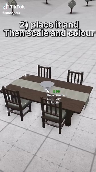 DIY Flower Centerpiece Tutorial in Bloxburg