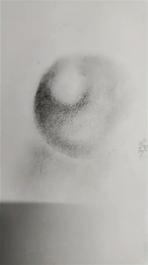 pencil sheding of the circle on paper