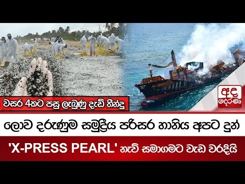 ලොව දරුණුම සමුද්‍රීය පරිසර හානිය අපට දුන් 'X-PRESS PEARL' නැව් සමාගමට වැඩ වරදියි...
