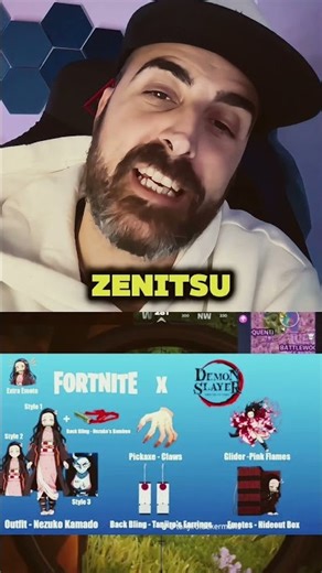 Demon slayer per Fortnite #fortnite #fortniteshorts #fortniteita #fortniteskin #demonslayer