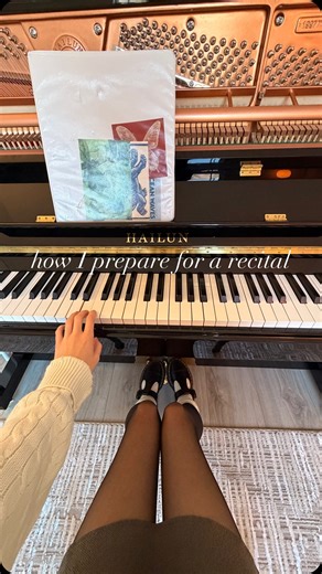 Alina Simpson on Instagram: "I already had my recital, but I wanted to show how I prepared in the days leading up to it! Do you have any useful tricks for preparing for a performance? #pianorecital #performance #piano #practice"