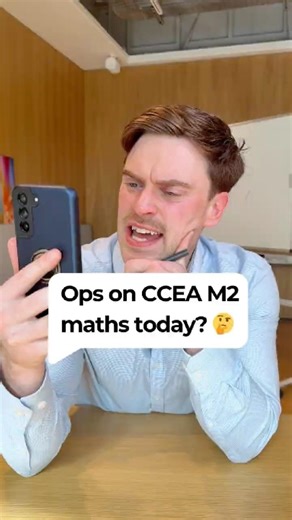 My reaction the CCEA M2 GCSE Maths Paper 1 today