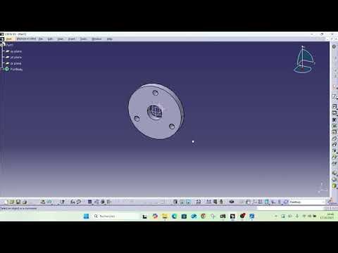 CATIA English Tutorial For Beginners Part Design – Washer & Clapet
