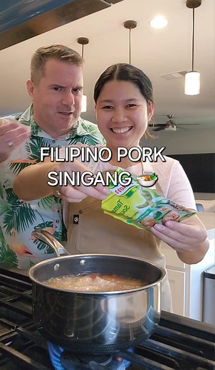 We eat sinigang every week even when its 115F outside 🤣🤣 #sinigang #cooking #filipinofood #hexclad #cookware #dinner #sahm #handsonmom #fyp #easyrecipes #homecook #meals | Mum Nichole
