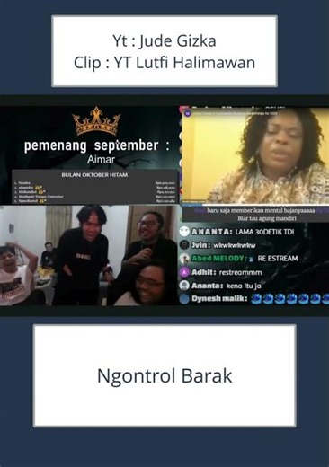 Lutfi halimawan ngontrol barak o2j #o2h #kadal #lutfihalimawan #reaction #stream #rezaauditore