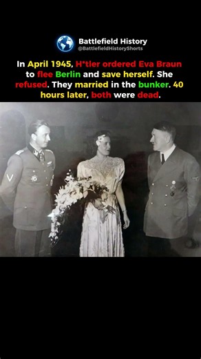 Eva Braun Refused to Leave Hitler's Bunker