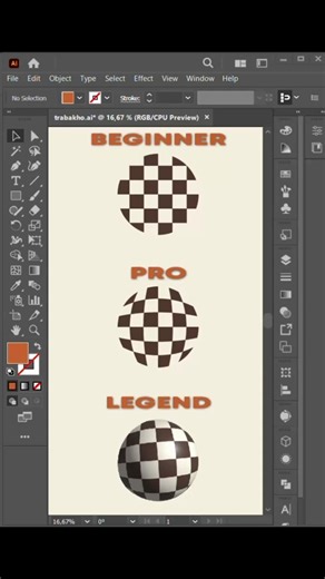 Adobe Illustrator HACK | Beginner VS Pro VS Legend #shorts #3d #design