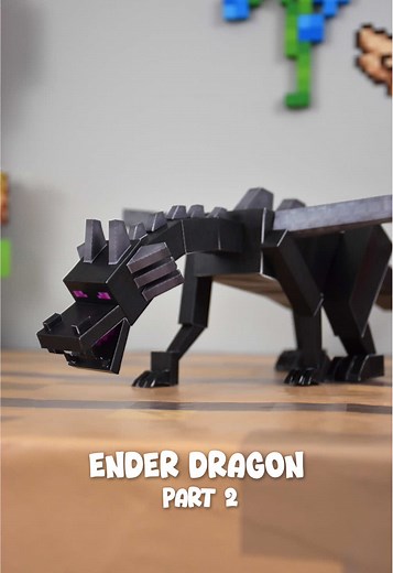 Minecraft Ender Dragon Papercraft Tutorial Part 2