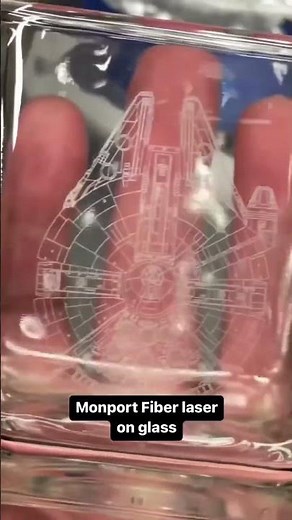 Fiber laser engraving on glass can turn out incredibly well.