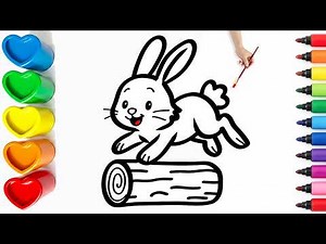 🐰 Drawing and Coloring a Cute Rabbit | Easy Step By Step Tutorial #29