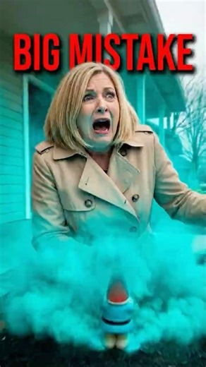 HOA Karen Touches the Gnome… BIG mistake 💀 #Karma #Shorts #Funny