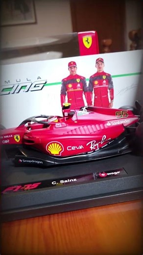 FERRARI F1-75 CARLOS SAINZ BURAGO 1:18 SPETTACOLARE 😱 #shorts