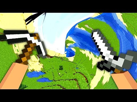Minecraft in Virtual Reality with Physics Breaking Shaders is Absolutely Terrifying (Minecraft VR)