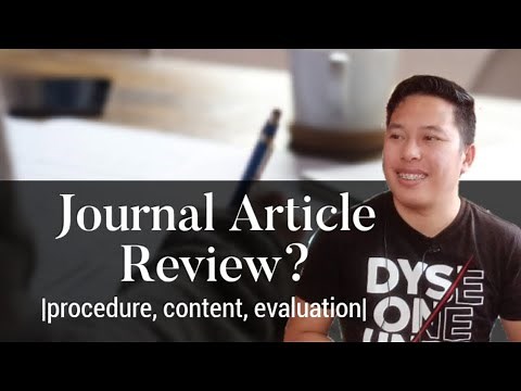 Paano sumulat ng Journal Article Review? | Step by step procedure