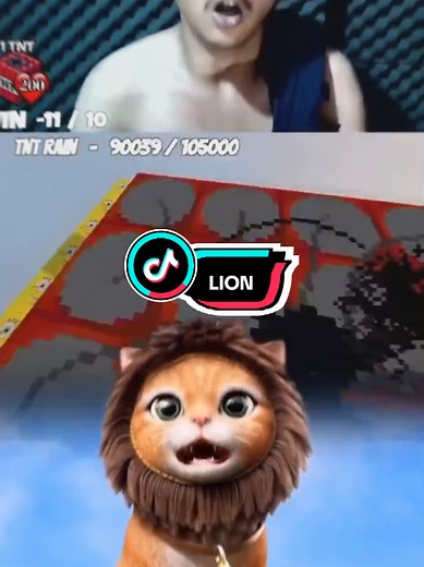 Incredible Lion Encounter in Minecraft!