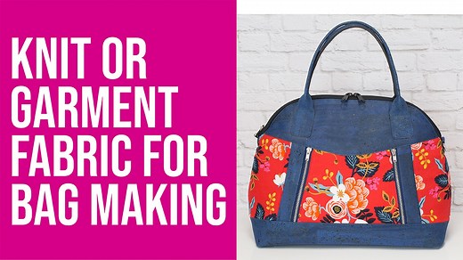 In this video, I will demonstrate how to use Pellon SF-101 Shape Flex interfacing in order to "take out the stretch" so that you can use a knit or garment fabric for bag-making! | Sew Sweetness