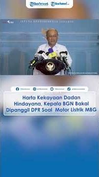 Harta Kekayaan Dadan Hindayana, Kepala BGN Bakal Dipanggil DPR Soal Motor Listrik MBG