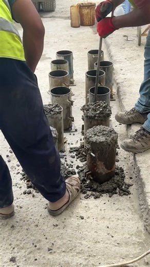 Concrete Cylinders casting