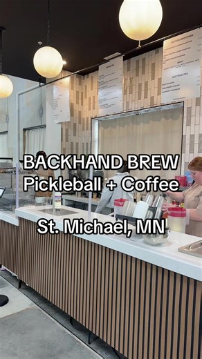 Backhanded Brew’s new spring menu does not miss 👏 We tried two drinks and they were both SO good — easily the best coffee around! ☕️💚 #BackhandedBrew #SaintMichaelMN #CoffeeTok #minnesotacoffee #pickleballtiktok