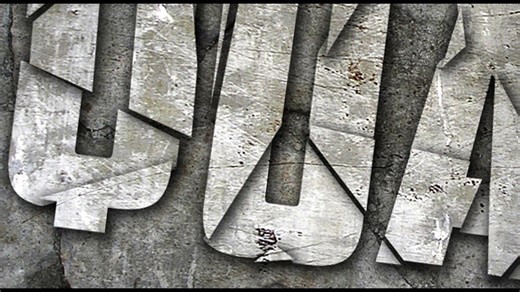 Photoshop tutorial: How to shatter text into broken shards