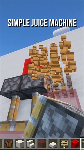 Simple Juice Machine Build in Minecraft 🧃 #shorts