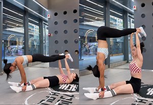 双人核心挑战！叫上你的健身搭子试试吧！