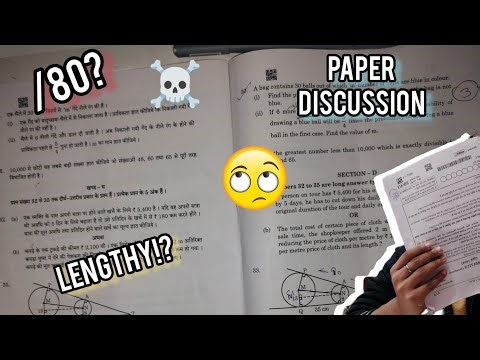 LENGTHIEST Maths Paper ?😭 CBSE Class 10th Maths Exam Review☠️ Disappointed ? 10th Grader Study Vlog
