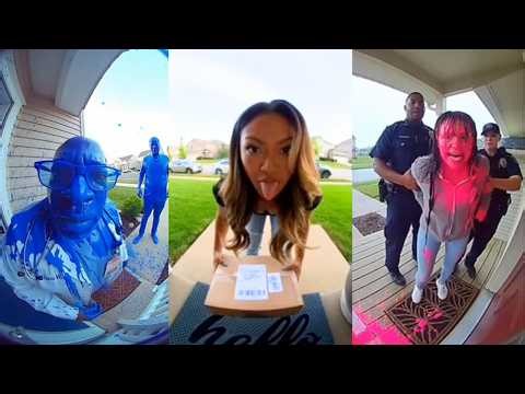 The Best Moments Porch Pirate Paint Trap Compilation 🎨😂 (Caught on Ring Camera)