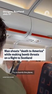 A man has been charged after a disturbance on an easyJet flight from London Luton Airport to Glasgow in Scotland on Sunday, Scottish police said. | NBC News