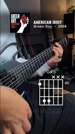 Greenday - American Idiot (guitar tutorial)🎸 #guitarra #guitartutorial #greenday #americanidiot