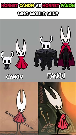 Hornet Canon vs Hornet Fanon - Hollow Knight Silksong