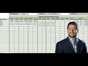 Employee Work Schedule Tracker - Version 2 - Tutorial (Microsoft Excel)