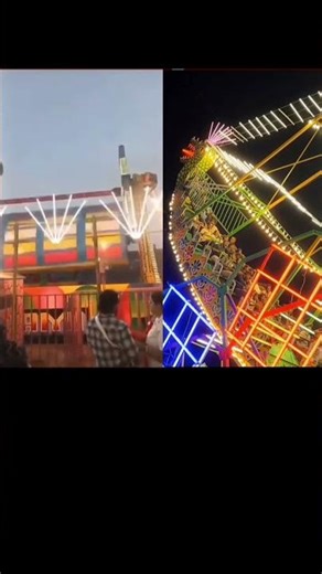 Flipping ride breaks down in HARYANA exhibition #haryana #giantwheel #exhibition #haryanaincident